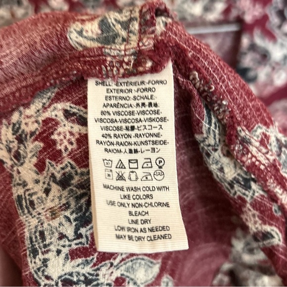 Free People Smooth Talker Tunic Mini Dress Women Floral Boho Chic Cottagecore - Picture 5 of 7